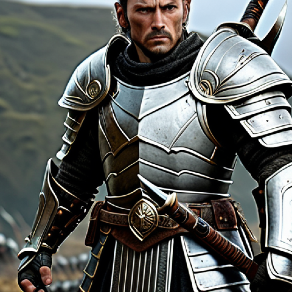 **

"A Lineage warrior fully clothed in modest, ornate armor, wielding a sword, standing heroically in a fantasy battlefield, safe for work, appropriate content, professional, perfect anatomy, correct proportions, natural pose, high quality, well-formed hands, proper finger count, natural body proportions."

**