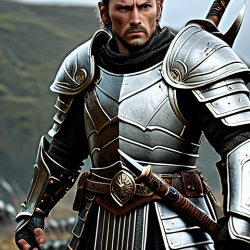 **

"A Lineage warrior fully clothed in modest, ornate armor, wielding a sword, standing heroically in a fantasy battlefield, safe for work, appropriate content, professional, perfect anatomy, correct proportions, natural pose, high quality, well-formed hands, proper finger count, natural body proportions."

**