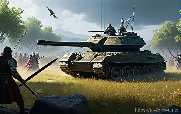 리니지 PVP 전략 가이드 - **Prompt:** A highly detailed, realistic fantasy warrior in magnificent, intricate heavy plate armor...