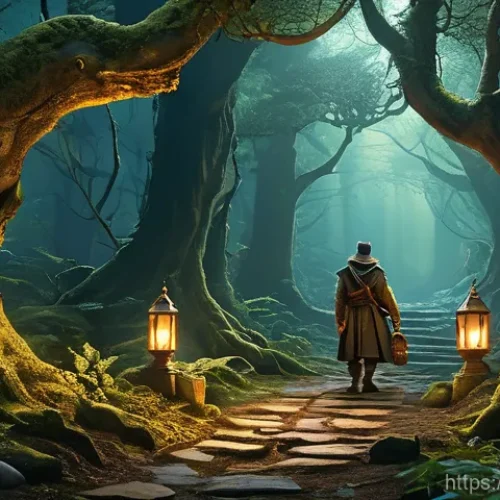 Home 16 리니지 신규 콘텐츠 분석 - "A group of four diverse fantasy adventurers, two men and two women, all fully clothed in practical,...