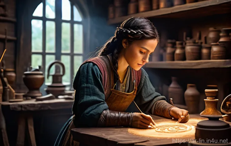 리니지 전설 장비 조합법 - **Prompt 1: The Lonesome Explorer's Quest**
    "A lone, determined male adventurer, fully clad in o...