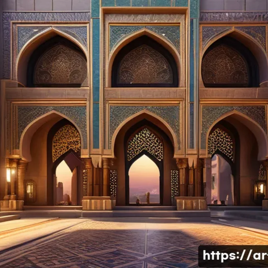 리니지 초보자 친화적인 서버 - A vibrant fantasy MMORPG server lobby scene set in an Arabian-inspired city at sunset, bustling with...