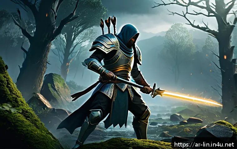 리니지 신규 업데이트 실험 - A dynamic battle scene in a fantasy RPG setting showcasing intelligent enemies coordinating attacks ...